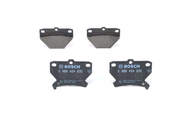 BOSCH Bremsensatz, Scheibenbremse ijf14123k6 Hinterachse Voll 269mm 9mm für TOYOTA