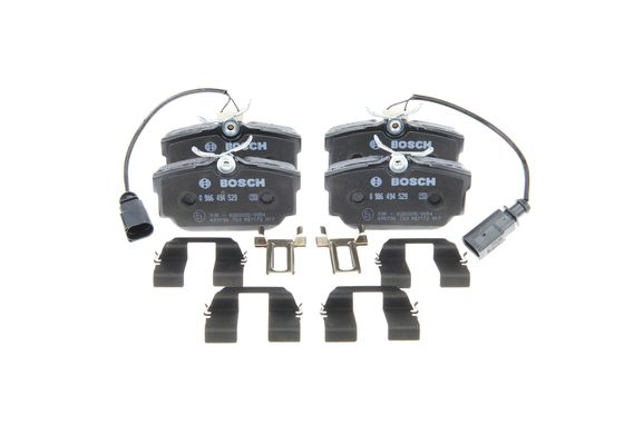 BOSCH Bremsensatz, Scheibenbremse ijf1412xk0 Hinterachse Voll 280mm 12mm für VW SKODA