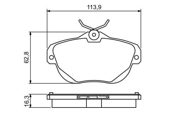 BOSCH Bremsensatz, Scheibenbremse ijf1413je2 Hinterachse belüftet 302mm 22mm für CITROËN PEUGEOT