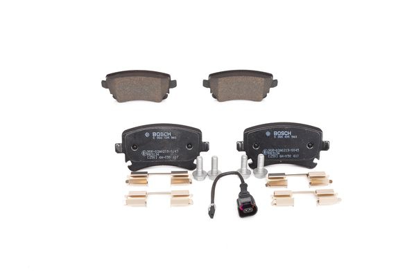BOSCH Bremsensatz, Scheibenbremse ijf1413re8 Hinterachse belüftet 294mm 22mm für AUDI SKODA SEAT VW