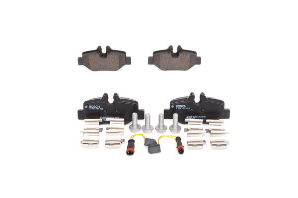 BOSCH Bremsensatz, Scheibenbremse ijf1413wa2 Hinterachse Voll 296mm 10mm für MERCEDES-BENZ VW