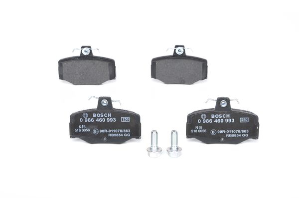 BOSCH Bremsensatz, Scheibenbremse ijf14148c2 Hinterachse Voll 257mm 10mm für NISSAN