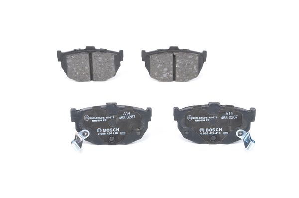 BOSCH Bremsensatz, Scheibenbremse ijf1414ew2 Hinterachse Voll 257mm 10mm für NISSAN KIA HYUNDAI AKERMAN VERKSTAD AB