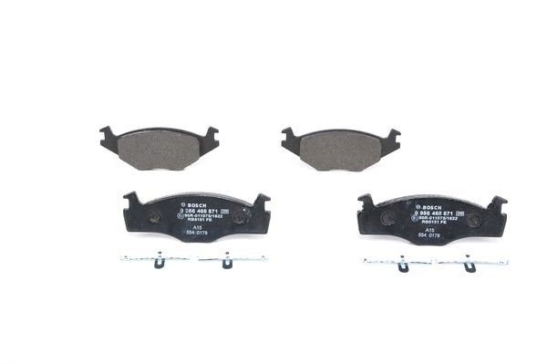 BOSCH Bremsensatz, Scheibenbremse ijg5y0rkr5 Vorderachse Voll 239mm 12mm für VW AUDI