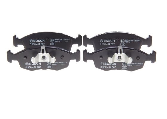 BOSCH Bremsensatz, Scheibenbremse ijg5y0rxm1 Vorderachse belüftet 257mm 22mm für CITROËN PEUGEOT ALFA ROMEO FIAT