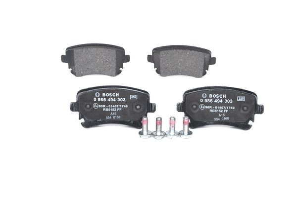 BOSCH Bremsensatz, Scheibenbremse ijg5y0t861 Hinterachse belüftet 335mm 22mm für VW AUDI