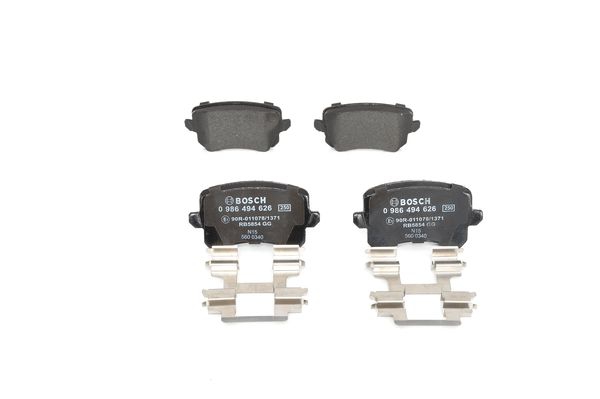 BOSCH Bremsensatz, Scheibenbremse ijg5y0tbz5 Hinterachse belüftet 310mm 22mm für SEAT AUDI SKODA VW