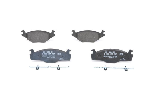 BOSCH Bremsensatz, Scheibenbremse ik3ebyog34 Vorderachse Voll 239mm 10mm für VW SEAT
