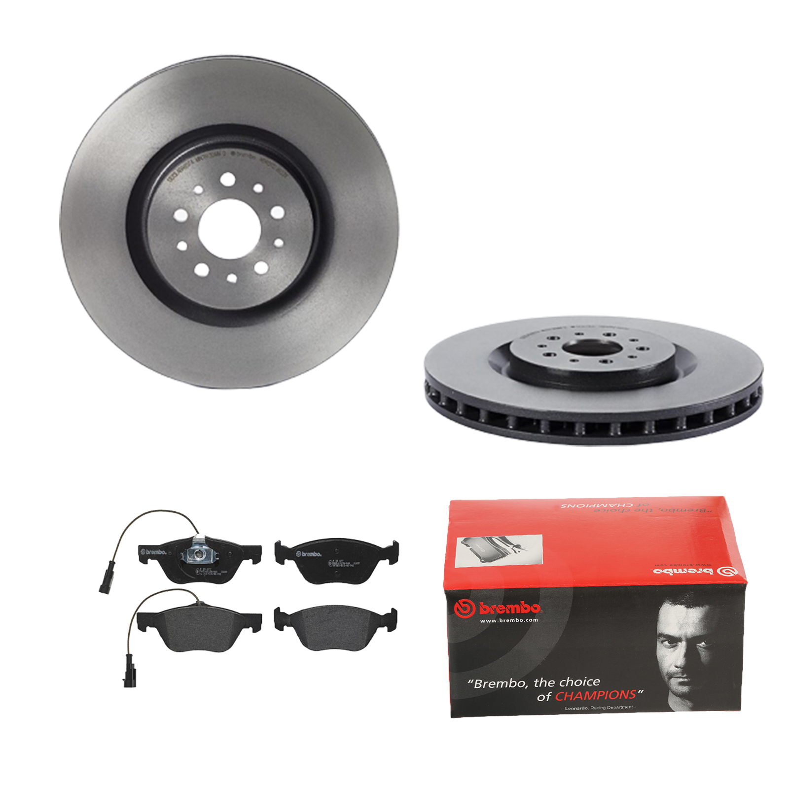 BREMBO Bremsensatz, Scheibenbremse ijdtidbjp3 Vorderachse Innenbelüftet 330mm 32mm für FIAT ALFA ROMEO LANCIA