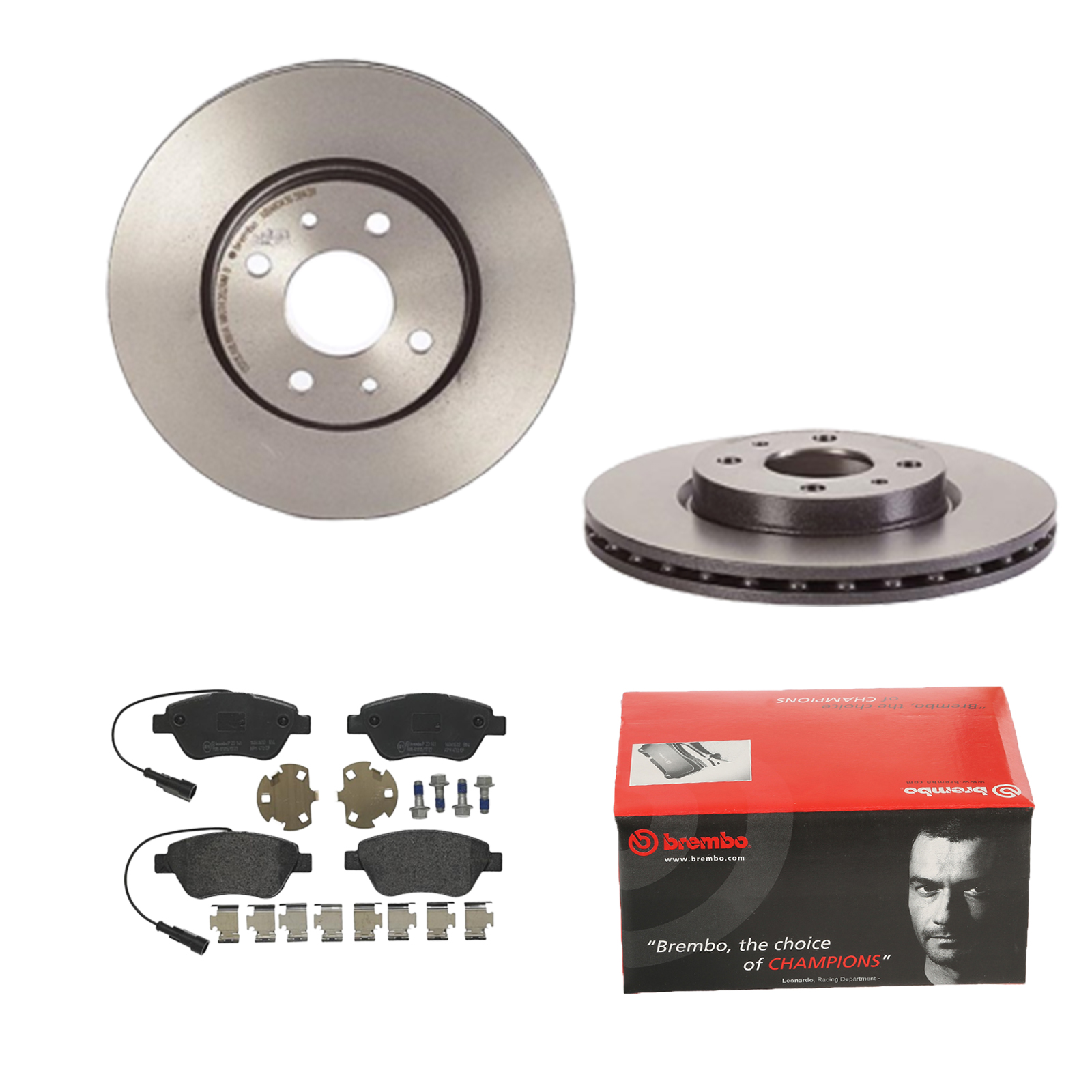 BREMBO Bremsensatz, Scheibenbremse ijdtidbnj1 Vorderachse Innenbelüftet 257mm 22mm für PEUGEOT CITROËN LANCIA FIAT