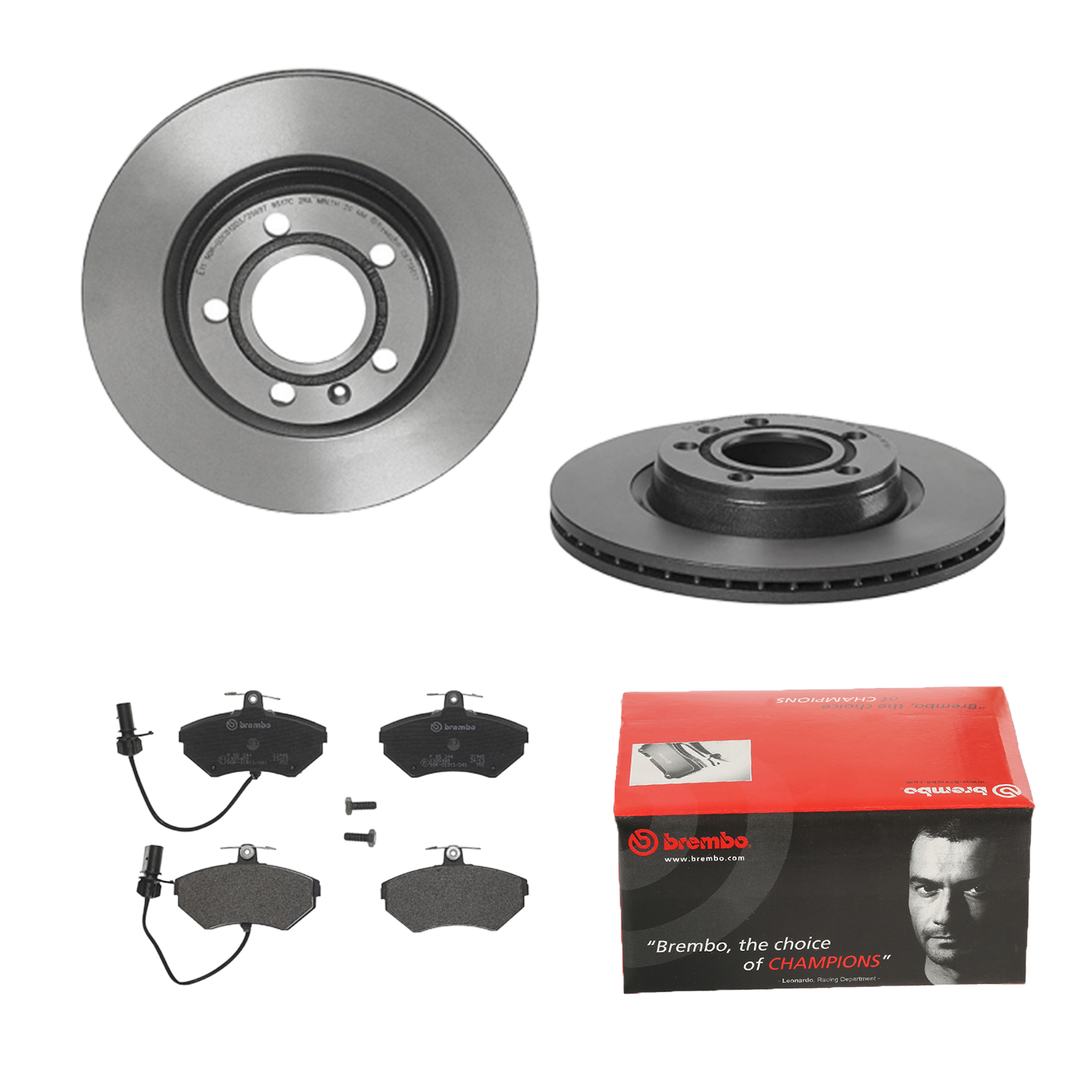 BREMBO Bremsensatz, Scheibenbremse ijdtidbr91 Vorderachse Innenbelüftet 280mm 22mm für VW SEAT AUDI KARRY