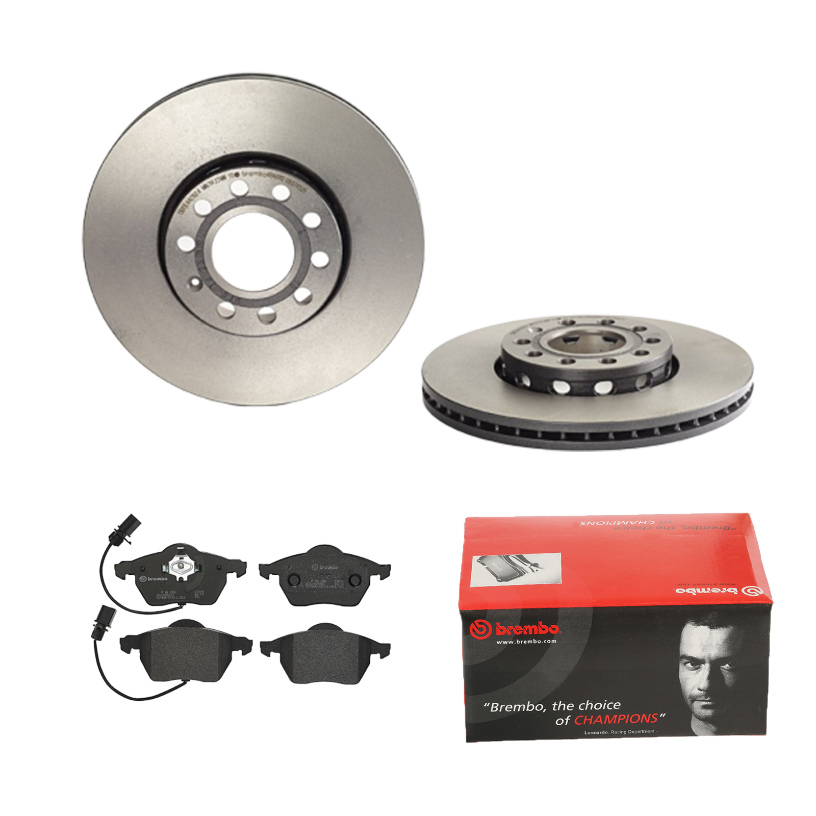 BREMBO Bremsensatz, Scheibenbremse ijdtidbrh7 Vorderachse Innenbelüftet 288mm 25mm für SEAT VW SKODA AUDI AUDI (FAW)