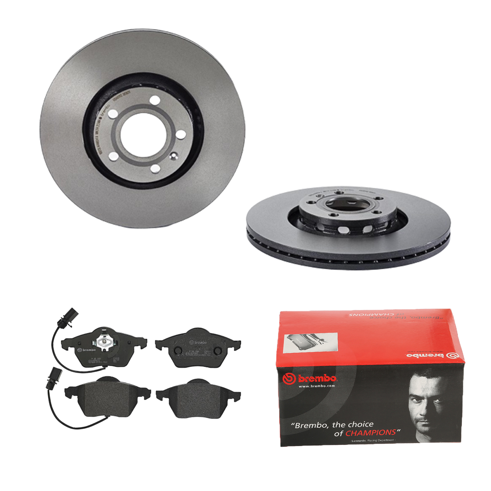BREMBO Bremsensatz, Scheibenbremse ijdtidbrr3 Vorderachse Innenbelüftet 312mm 25mm für SKODA SEAT VW AUDI (FAW) AUDI