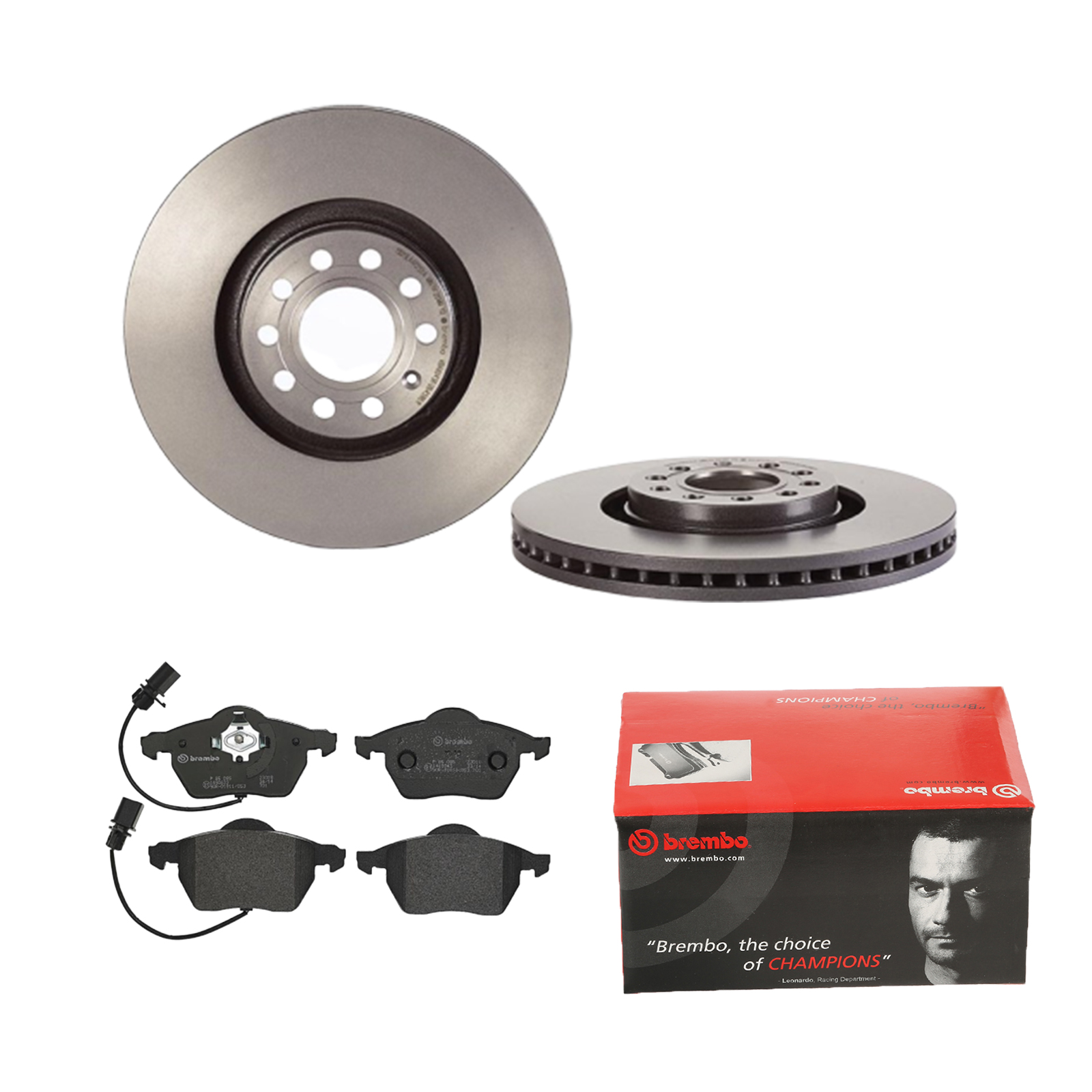BREMBO Bremsensatz, Scheibenbremse ijdtidbsm1 Vorderachse Innenbelüftet 320mm 30mm für SKODA SEAT AUDI AUDI (FAW) VW