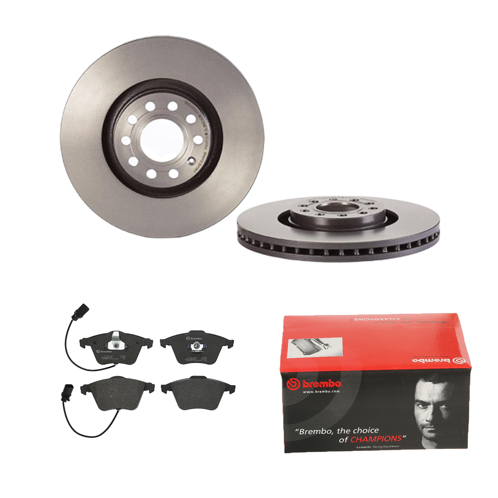 BREMBO Bremsensatz, Scheibenbremse ijdtidbt07 Vorderachse Innenbelüftet 320mm 30mm für SKODA SEAT VW AUDI