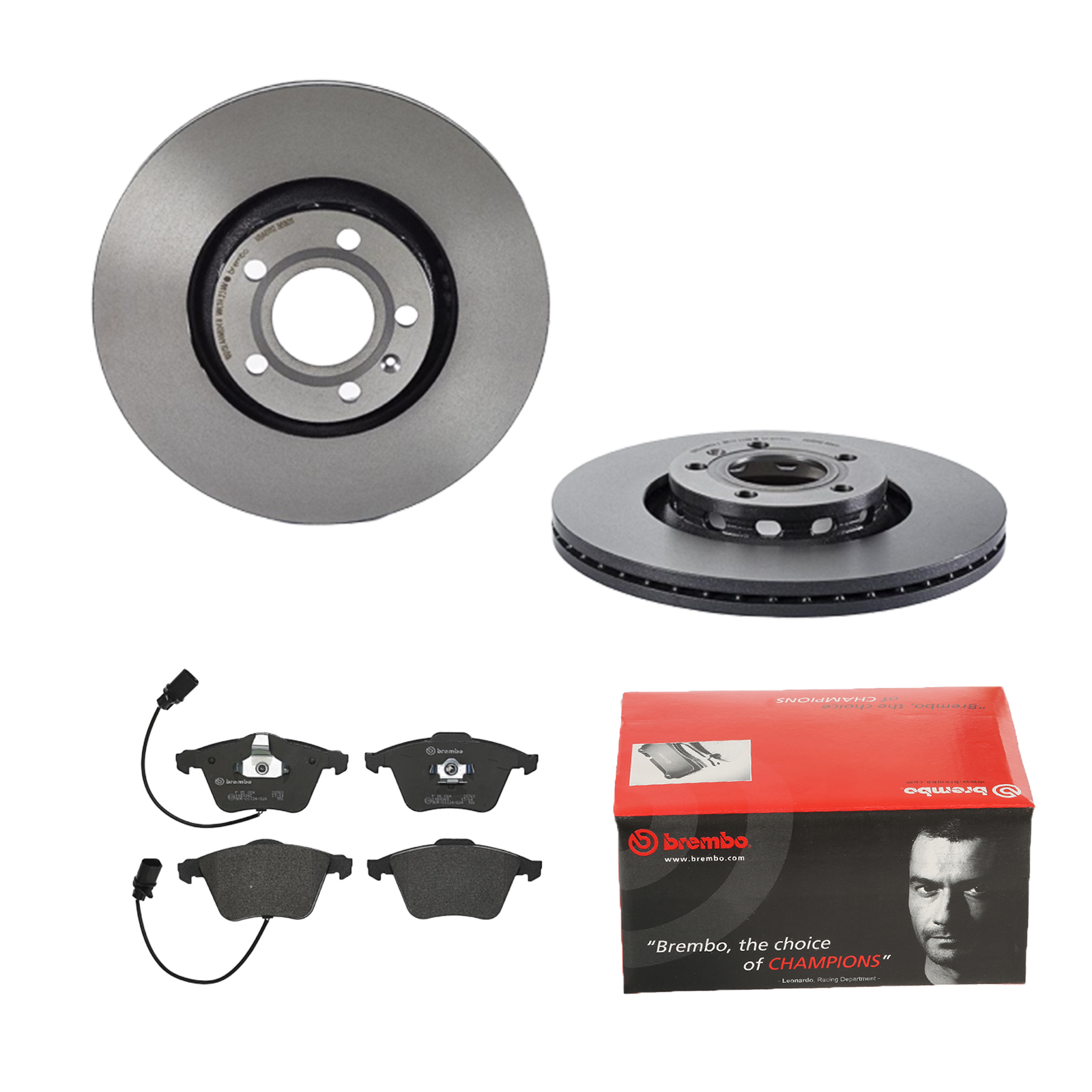 BREMBO Bremsensatz, Scheibenbremse ijdtidbtb3 Vorderachse Innenbelüftet 312mm 25mm für VW AUDI (FAW) SEAT AUDI SKODA