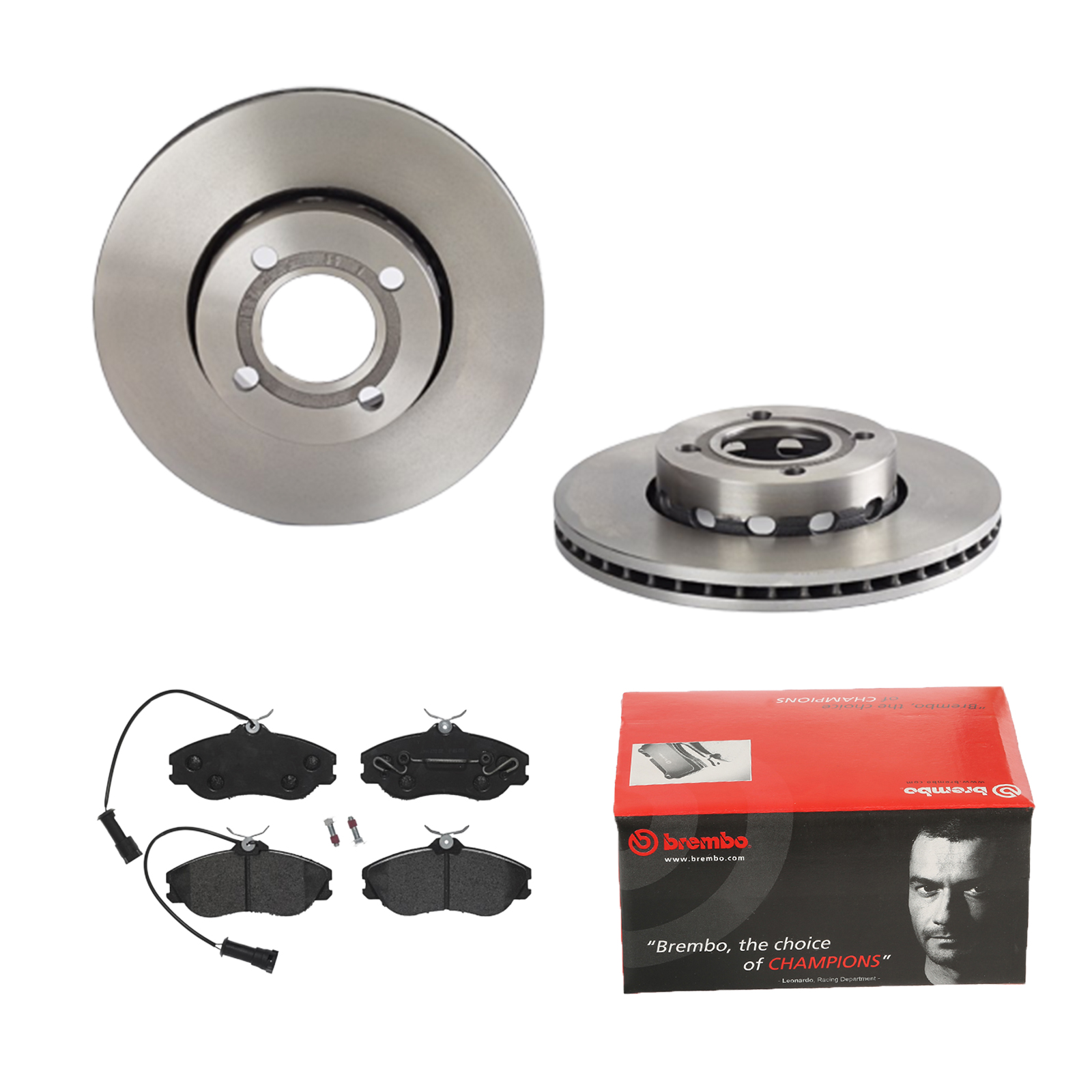 BREMBO Bremsensatz, Scheibenbremse ijdtidbyd1 Vorderachse Innenbelüftet 276mm 25mm für SKODA VW SEAT AUDI