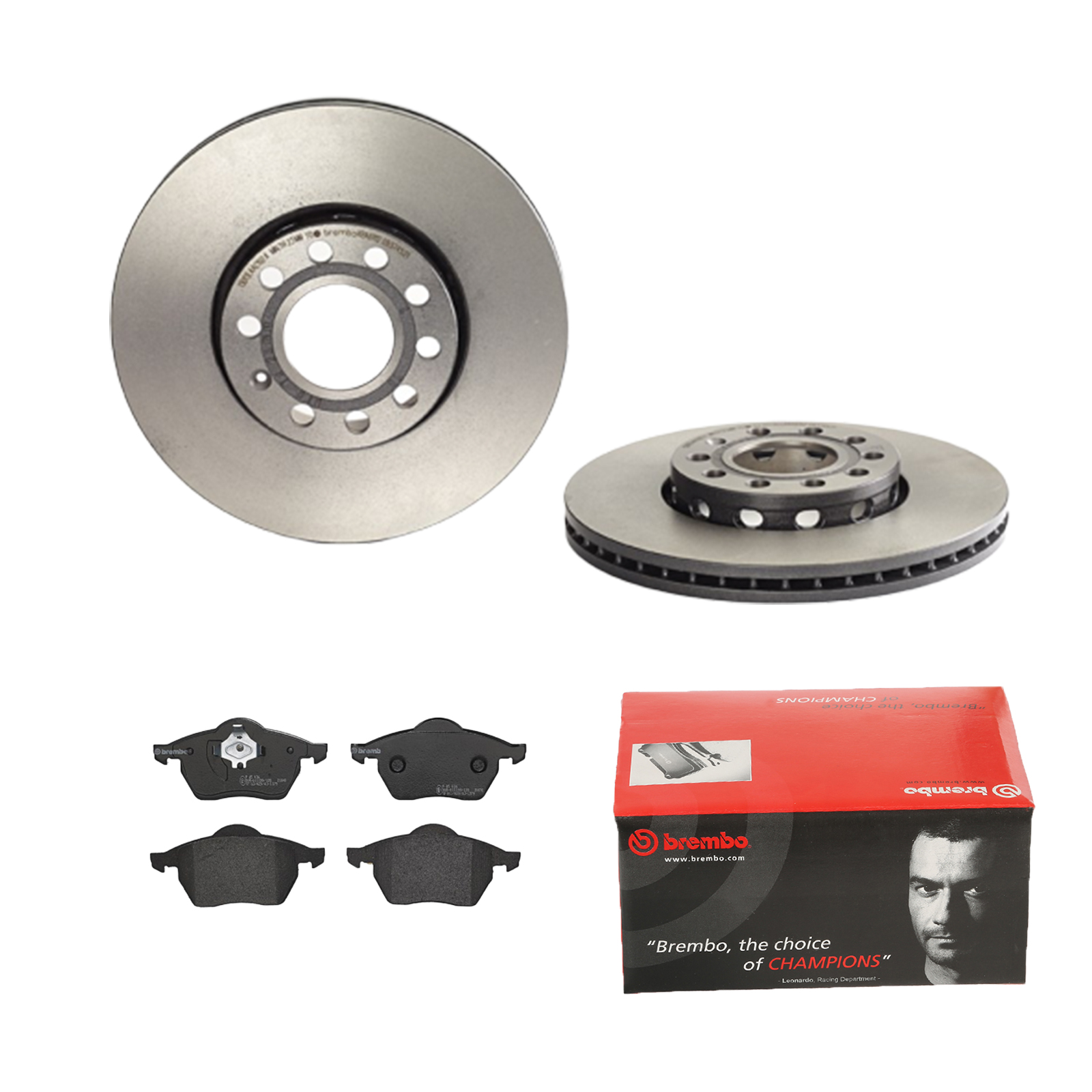 BREMBO Bremsensatz, Scheibenbremse ijdtidc3h9 Vorderachse Innenbelüftet 288mm 25mm für SKODA VW AUDI AUDI (FAW) SEAT