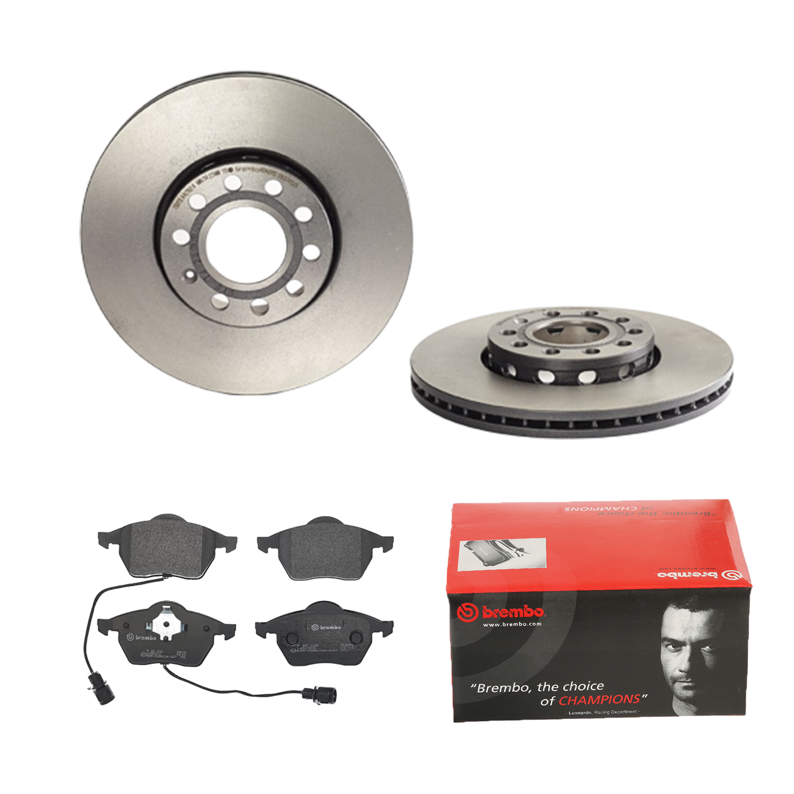 BREMBO Bremsensatz, Scheibenbremse ijdtidc4d7 Vorderachse Innenbelüftet 288mm 25mm für SEAT AUDI (FAW) VW AUDI ZHONGHUA (BRILLIANCE)