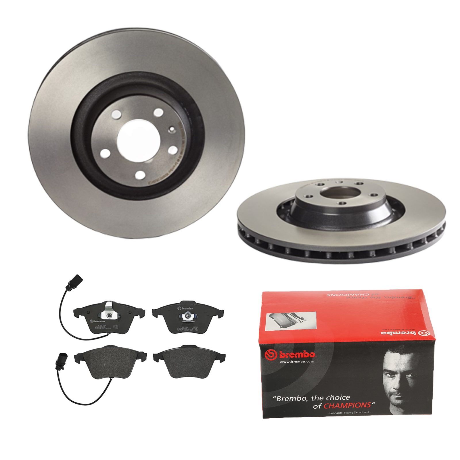 BREMBO Bremsensatz, Scheibenbremse ijdtidc5y7 Vorderachse Innenbelüftet 347mm 30mm für AUDI SEAT SKODA