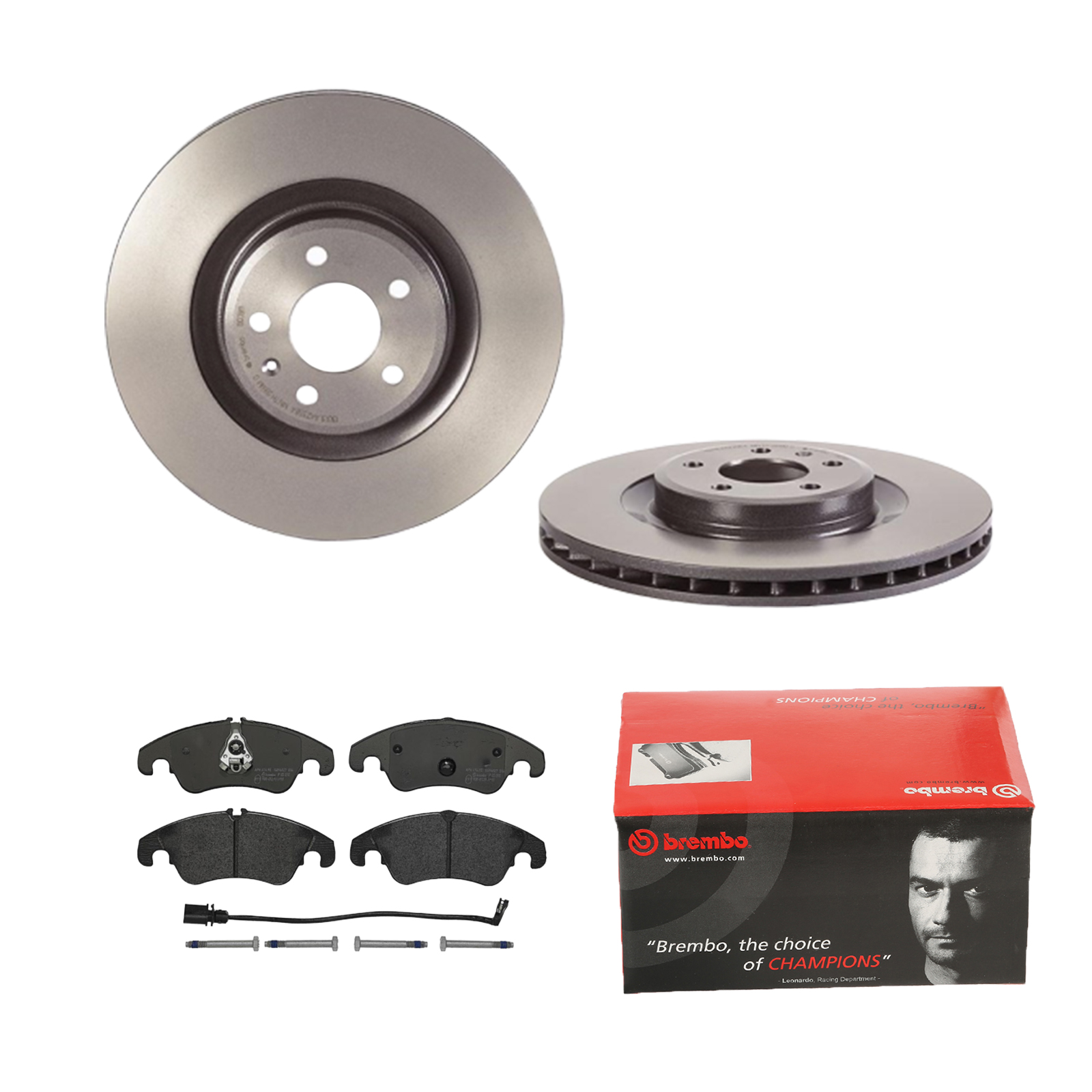 BREMBO Bremsensatz, Scheibenbremse ijdtidc711 Vorderachse Innenbelüftet 345mm 29mm für AUDI VW SKODA SEAT AUDI (FAW)