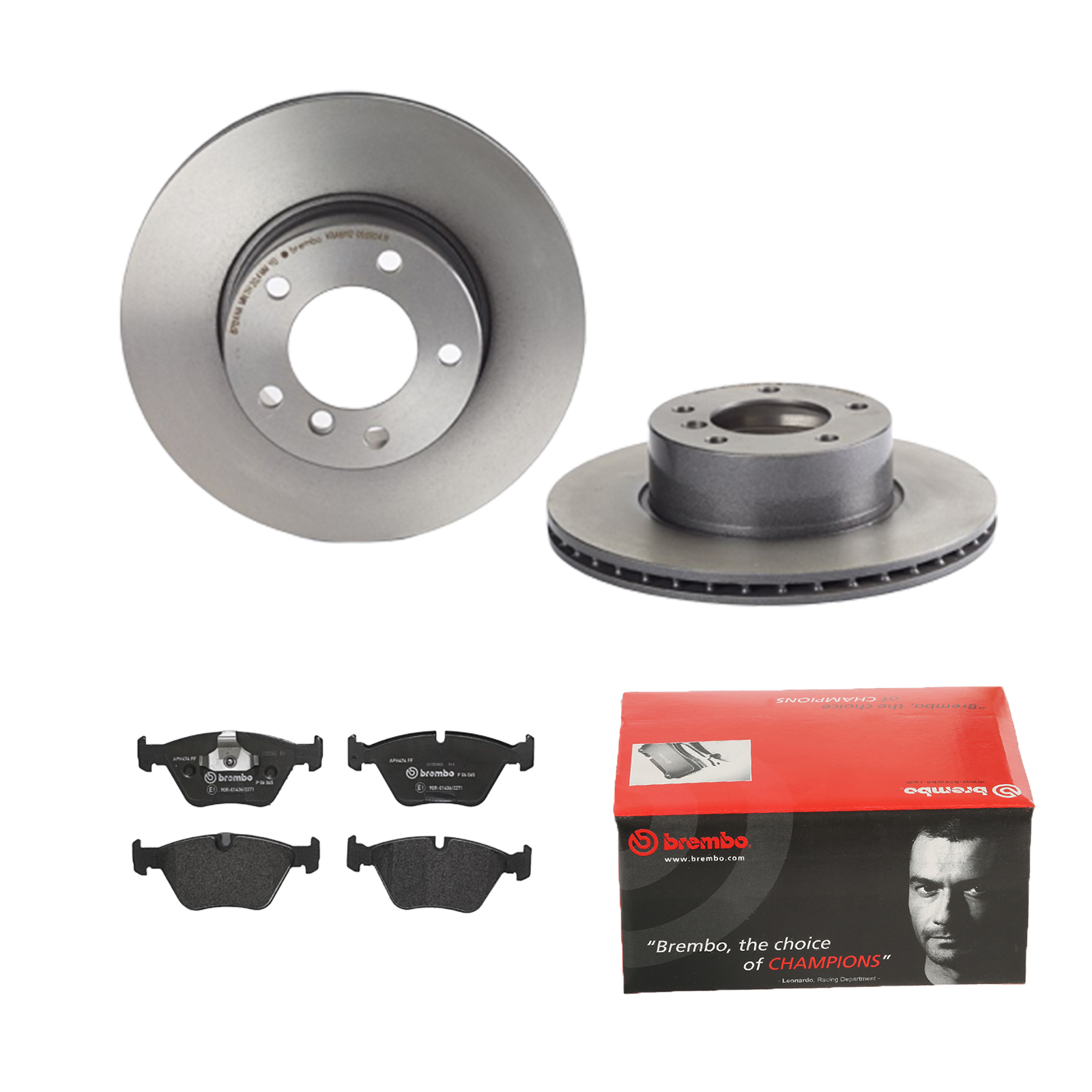 BREMBO Bremsensatz, Scheibenbremse ijdtidcdc5 Vorderachse Innenbelüftet 296mm 22mm für BMW