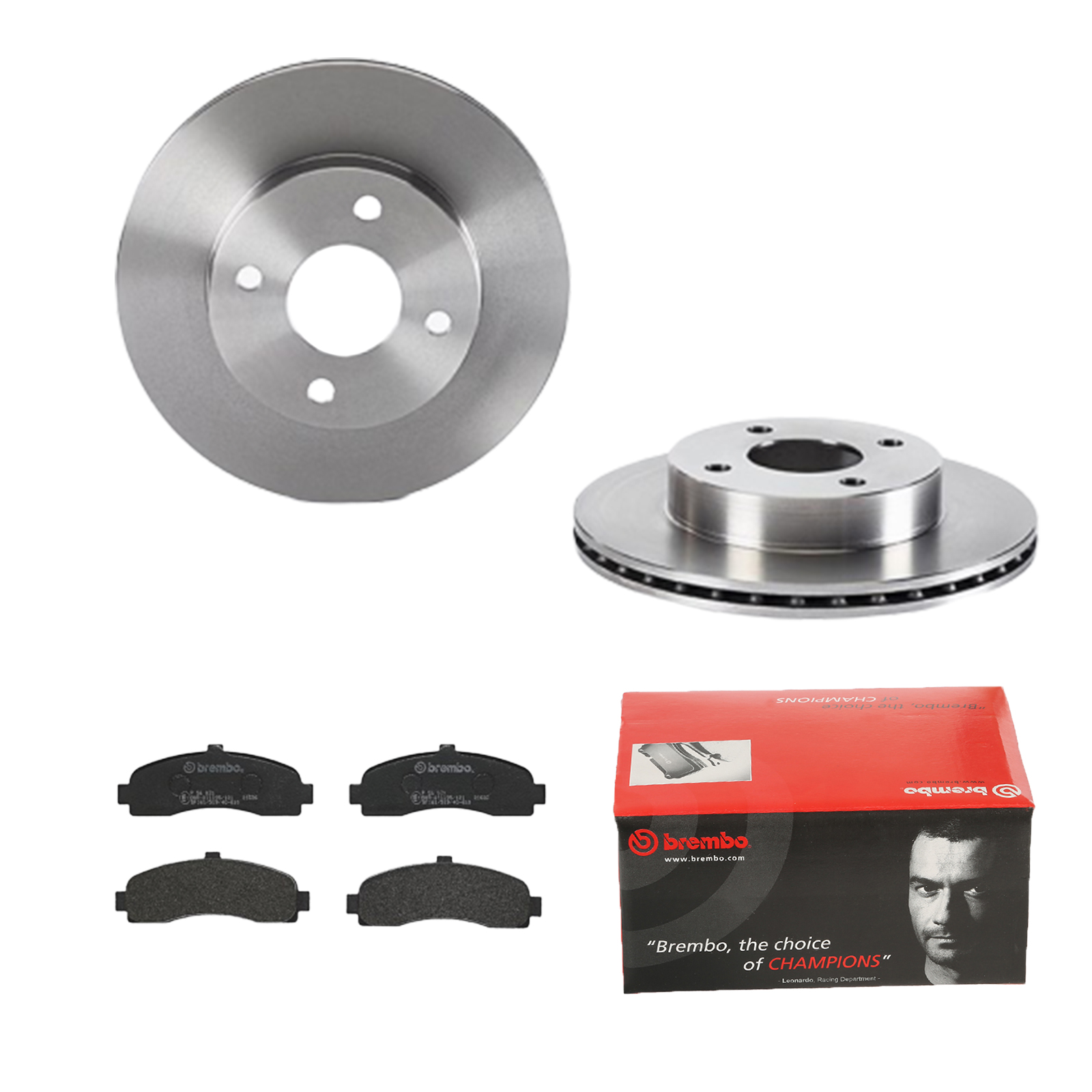 BREMBO Bremsensatz, Scheibenbremse ijdtiddgo2 Vorderachse Innenbelüftet 238mm 18mm für NISSAN