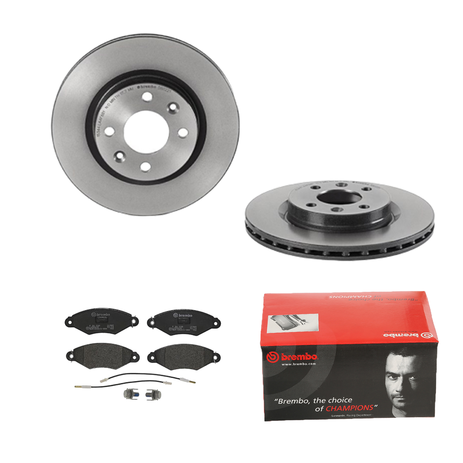 BREMBO Bremsensatz, Scheibenbremse ijdtiddp45 Vorderachse Innenbelüftet 259mm 20mm für RENAULT NISSAN DACIA
