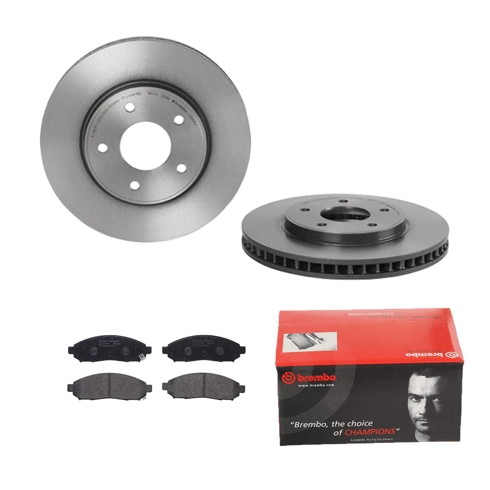 BREMBO Bremsensatz, Scheibenbremse ijdtiddpk7 Vorderachse Innenbelüftet 283mm 28mm für GENERAL MOTORS NISSAN