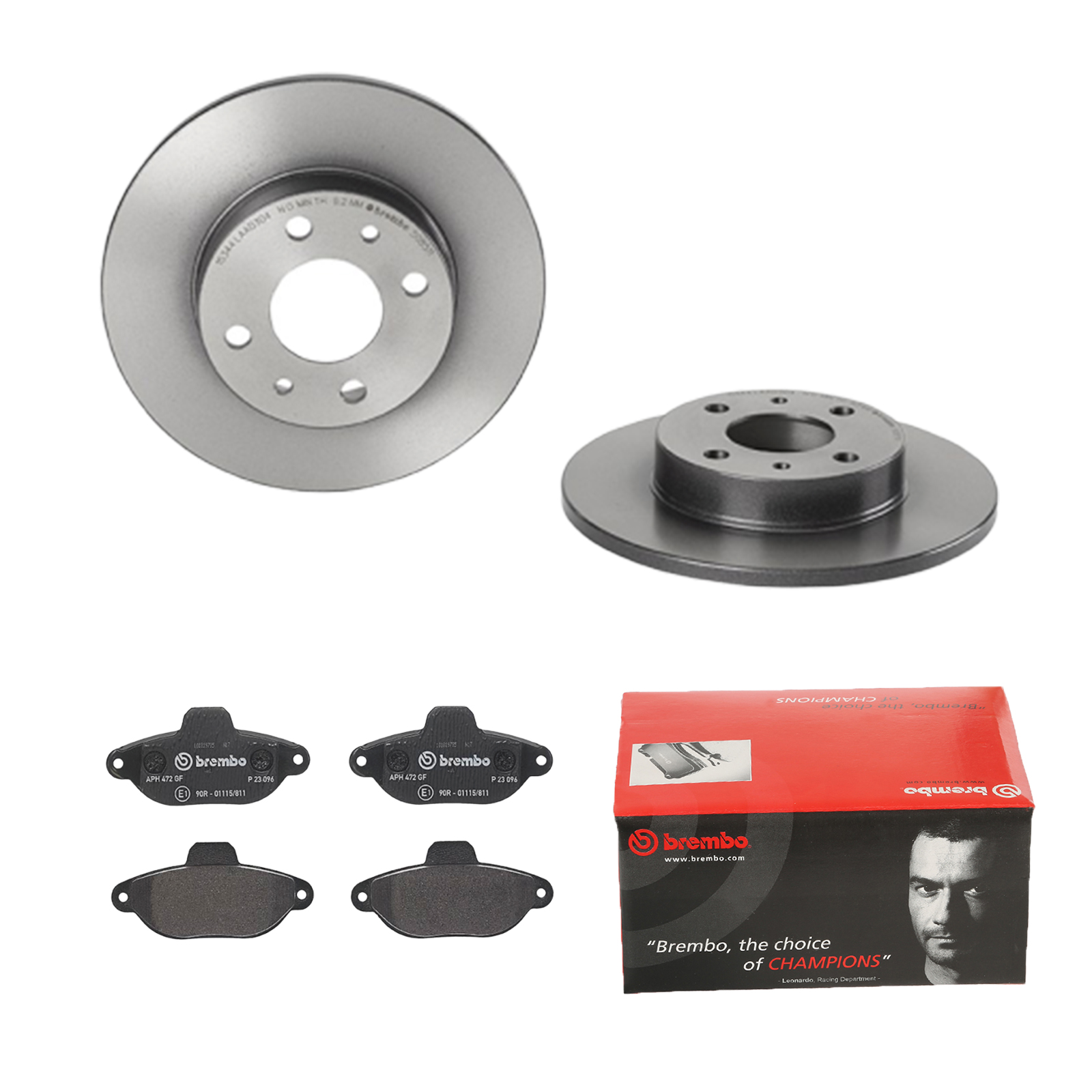BREMBO Bremsensatz, Scheibenbremse ijdtiddtn5 Hinterachse Voll 240mm 11mm für FORD FIAT ZASTAVA ABARTH ALFA ROMEO