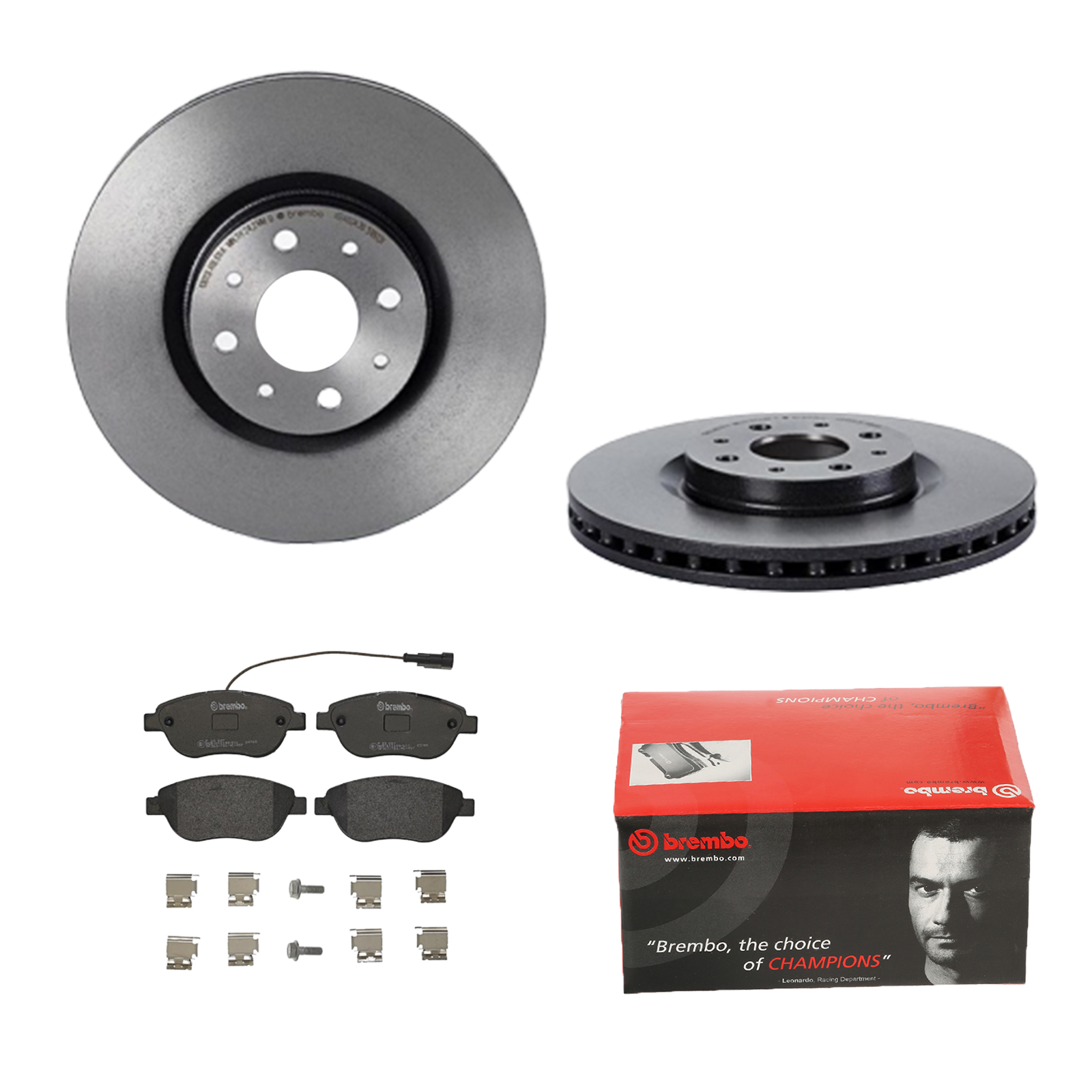 BREMBO Bremsensatz, Scheibenbremse ijdtiddx87 Vorderachse Innenbelüftet 281mm 26mm für PEUGEOT OPEL FIAT ALFA ROMEO LANCIA GENERAL MOTORS