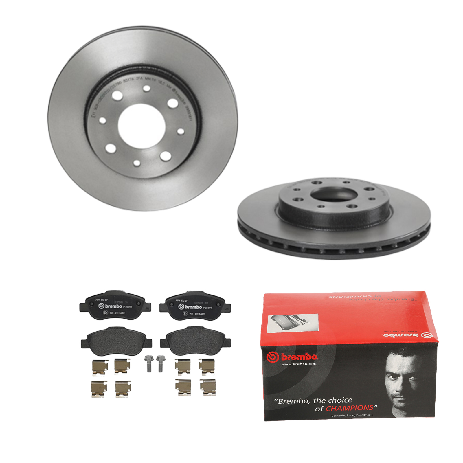 BREMBO Bremsensatz, Scheibenbremse ijdtiddy87 Vorderachse Innenbelüftet 240mm 20mm für FORD FIAT
