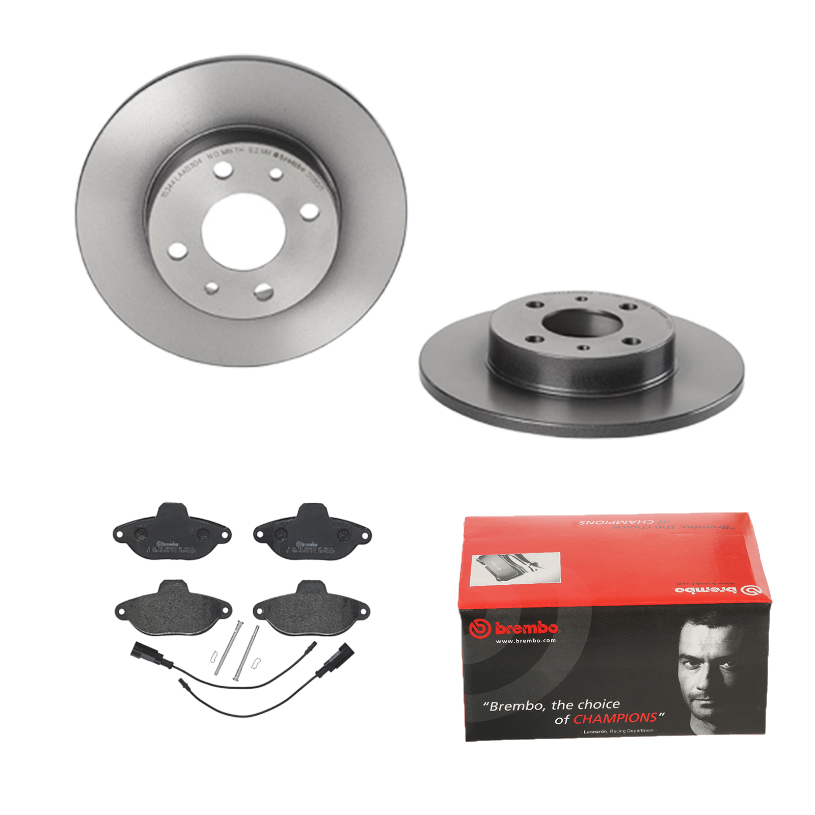 BREMBO Bremsensatz, Scheibenbremse ijdtiddzl9 Hinterachse Voll 240mm 11mm für FORD FIAT ZASTAVA ALFA ROMEO ABARTH