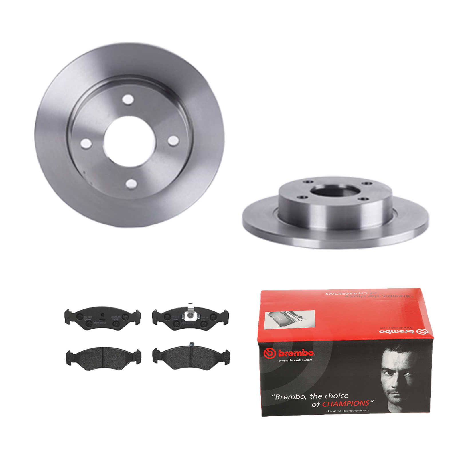 BREMBO Bremsensatz, Scheibenbremse ijdtide575 Vorderachse Voll 240mm 12mm für FORD MAZDA MITSUBISHI