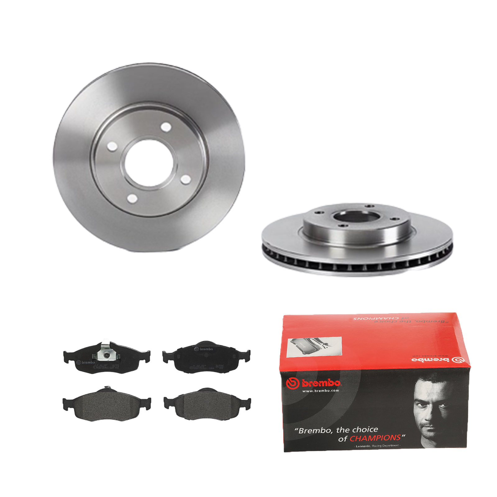 BREMBO Bremsensatz, Scheibenbremse ijdtide6a9 Vorderachse Innenbelüftet 260mm 24mm für FORD MERCURY