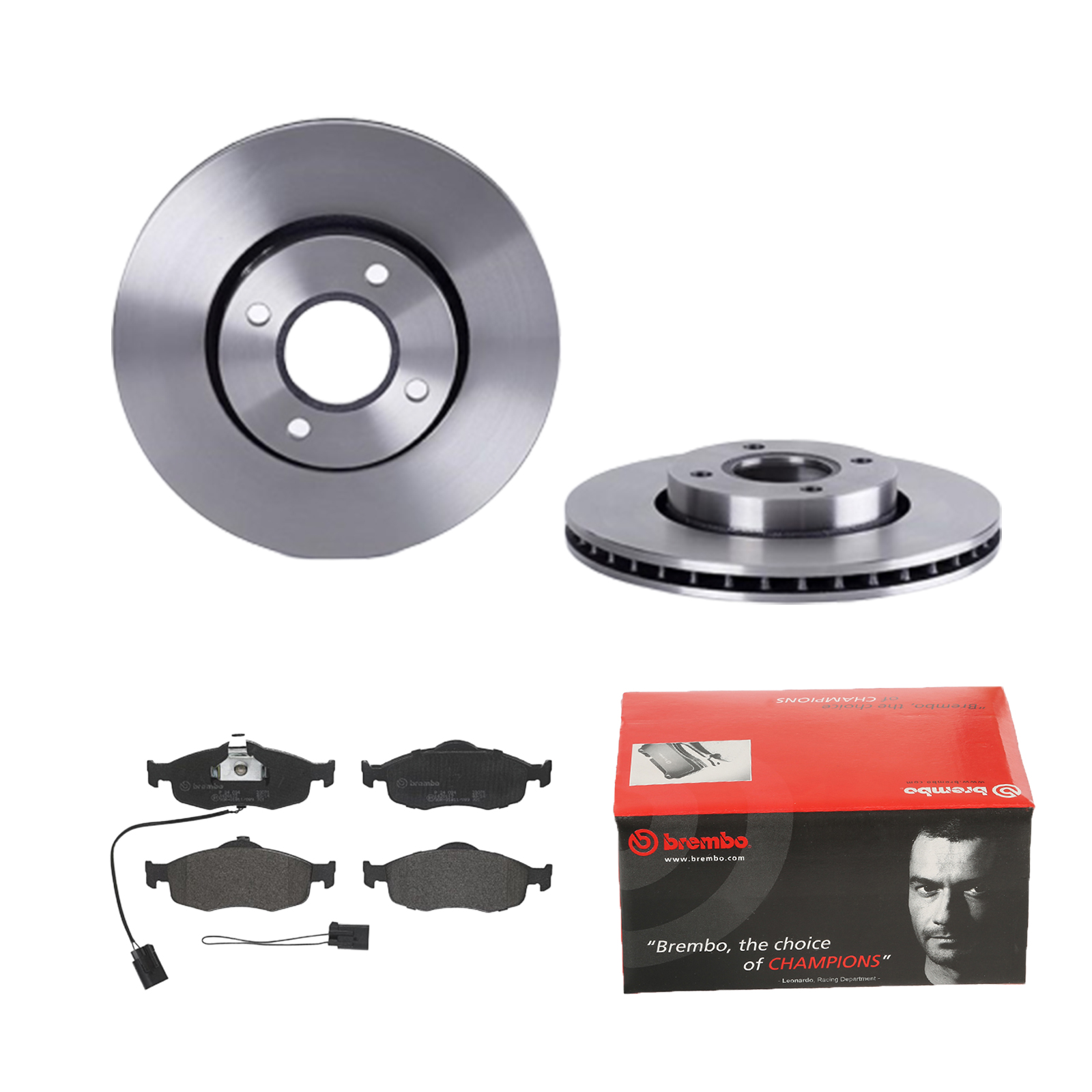BREMBO Bremsensatz, Scheibenbremse ijdtide737 Vorderachse Innenbelüftet 278mm 24mm für FORD MERCURY