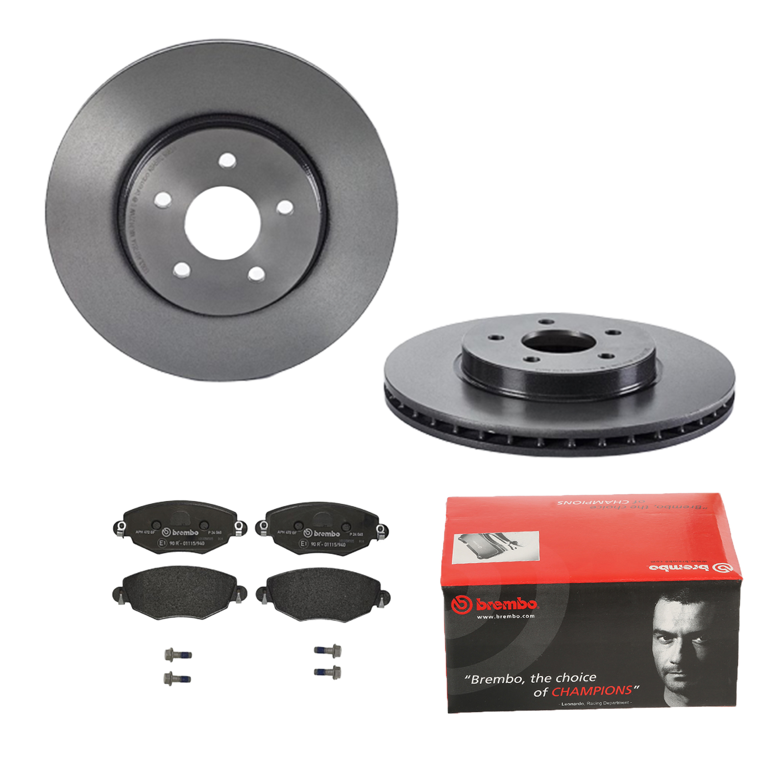 BREMBO Bremsensatz, Scheibenbremse ijdtidec21 Vorderachse Innenbelüftet 300mm 24mm für FORD JAGUAR