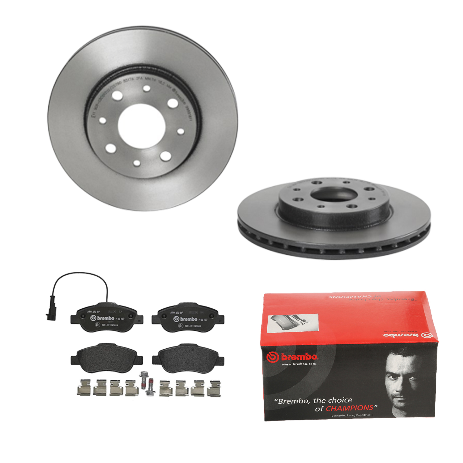 BREMBO Bremsensatz, Scheibenbremse ijdtidei63 Vorderachse Innenbelüftet 240mm 20mm für FORD FIAT