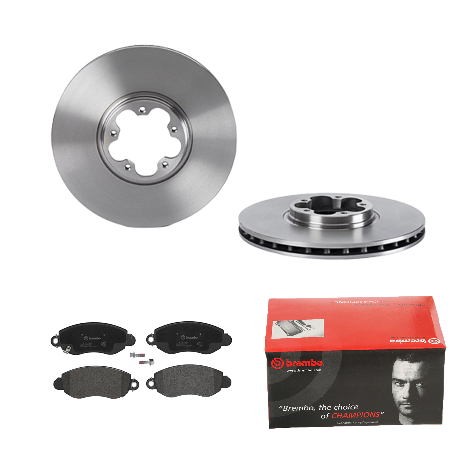BREMBO Bremsensatz, Scheibenbremse ijdtidek79 Vorderachse Innenbelüftet 294mm 24mm für FORD