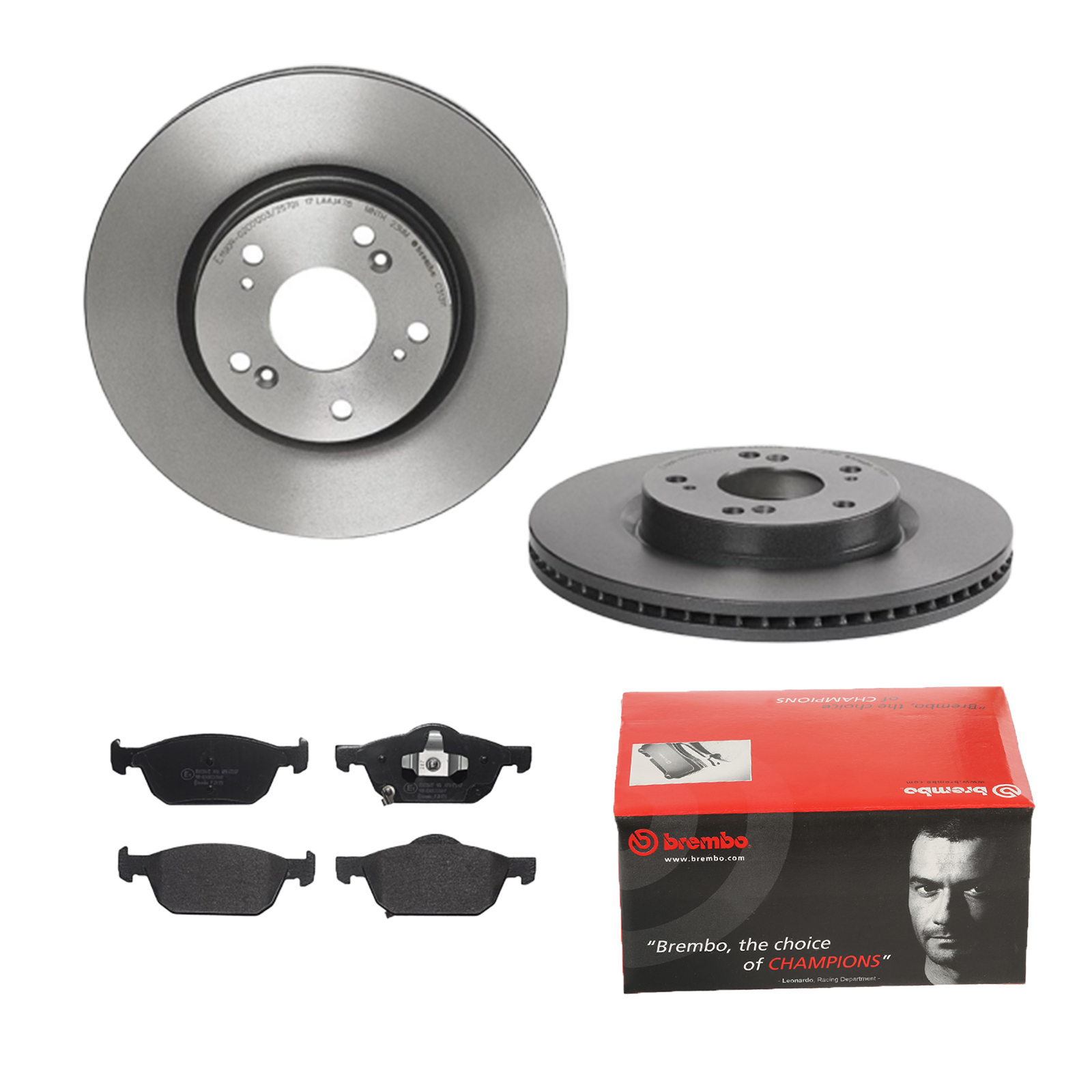 BREMBO Bremsensatz, Scheibenbremse ijdtideqz3 Vorderachse Innenbelüftet 293mm 25mm für HONDA