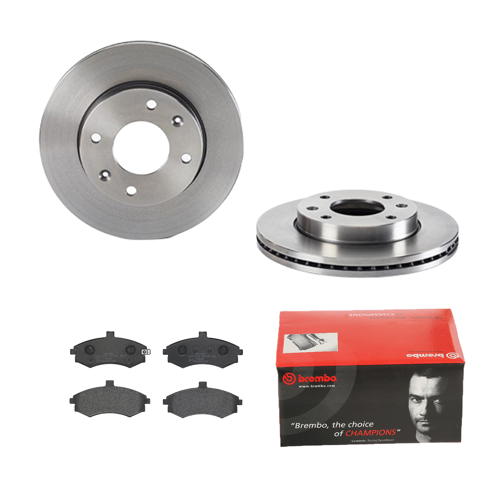 BREMBO Bremsensatz, Scheibenbremse ijdtidesb1 Vorderachse Innenbelüftet 257mm 24mm für HYUNDAI KIA