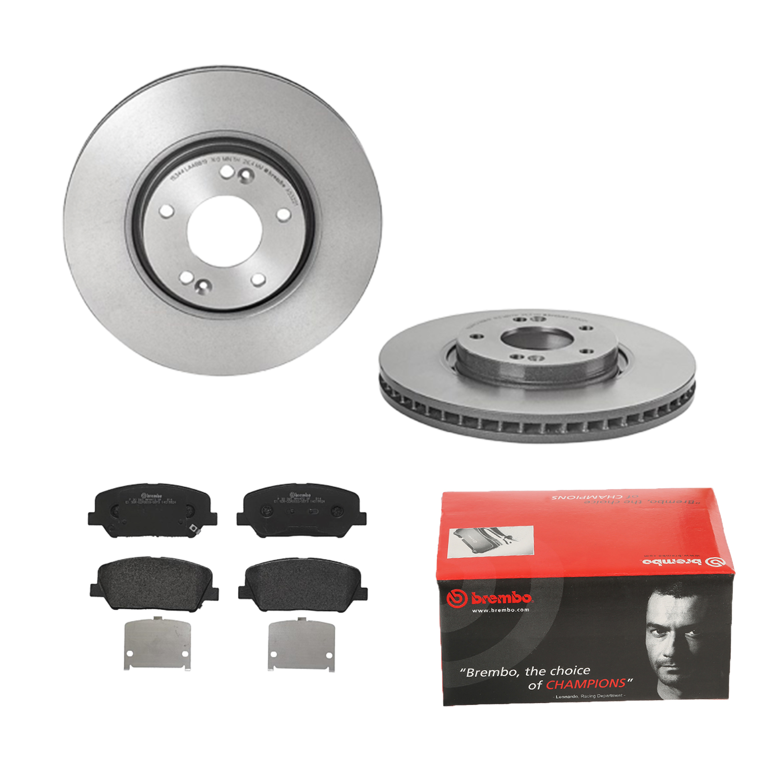 BREMBO Bremsensatz, Scheibenbremse ijdtideuh9 Vorderachse Innenbelüftet 300mm 28mm für HYUNDAI KIA