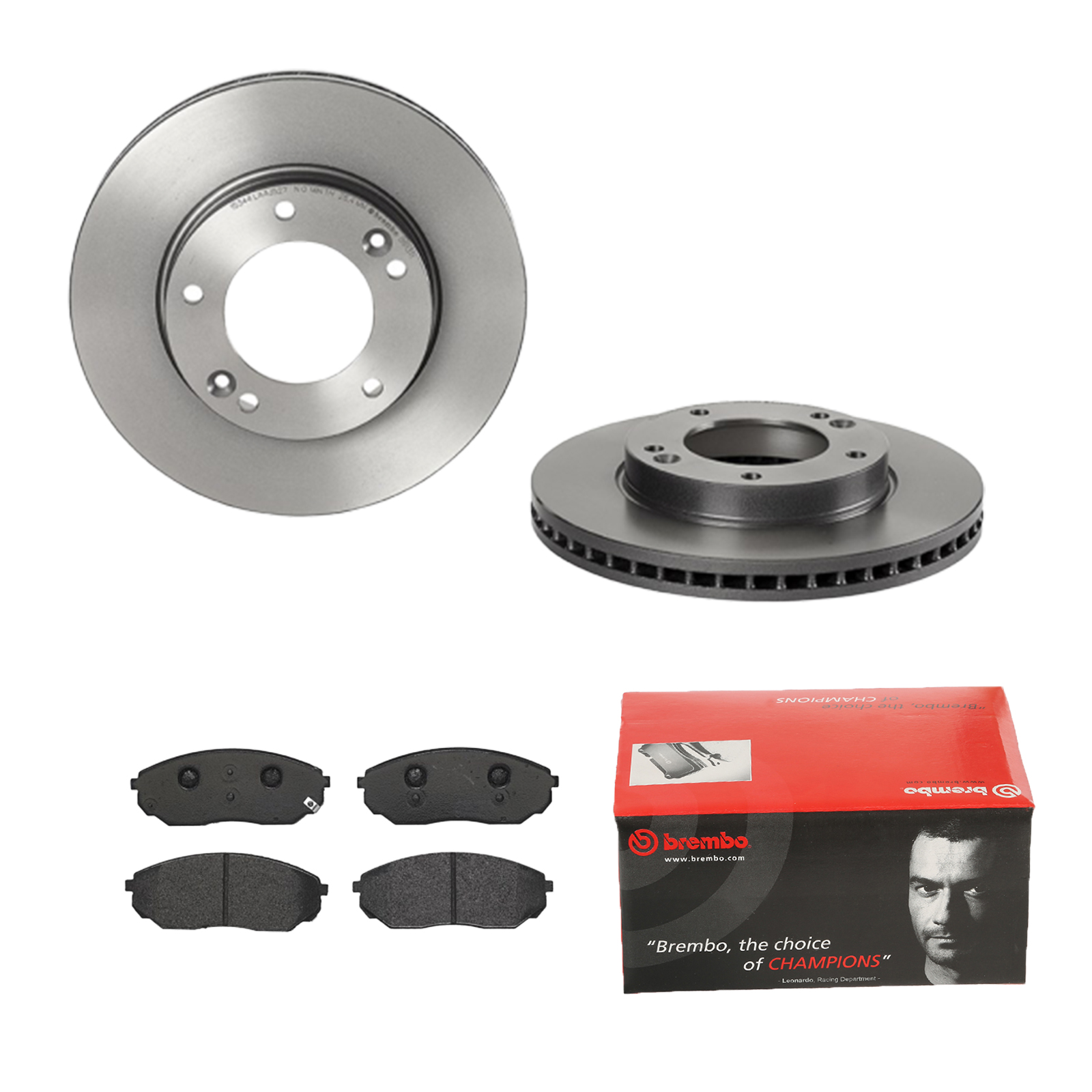 BREMBO Bremsensatz, Scheibenbremse ijdtidf376 Vorderachse Innenbelüftet 302mm 28mm für KIA