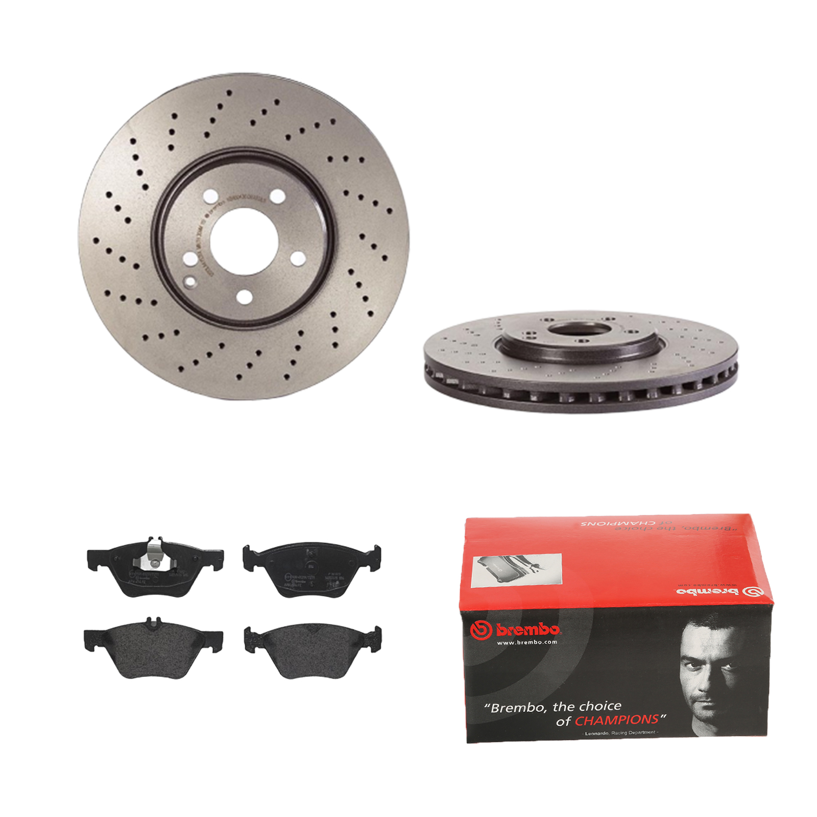 BREMBO ijdtidff12 Vorderachse Gelocht/innenbel. 330mm 32mm für MERCEDES-BENZ