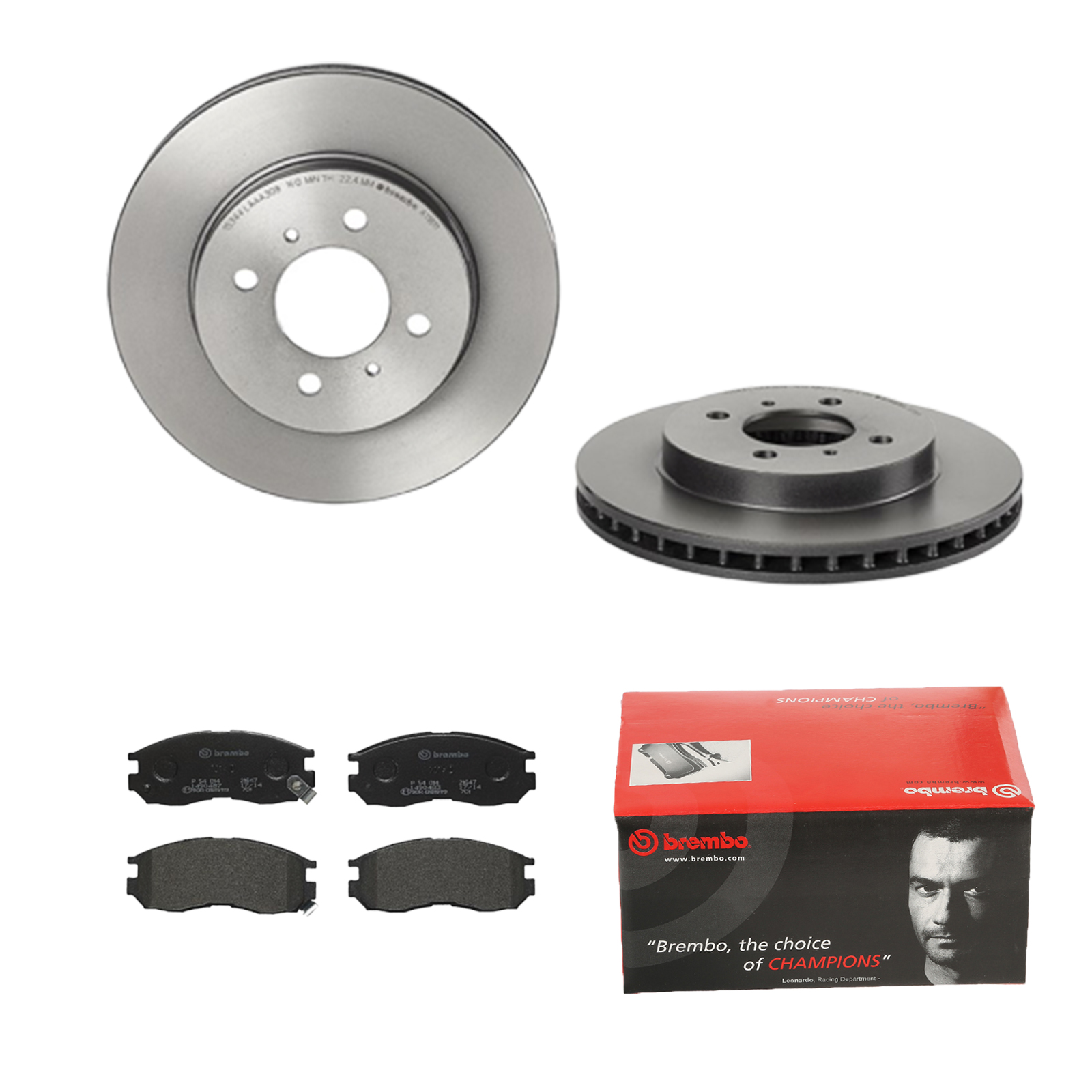 BREMBO Bremsensatz, Scheibenbremse ijdtidfq18 Vorderachse Innenbelüftet 256mm 24mm für MITSUBISHI HYUNDAI NISSAN PROTON CHRYSLER