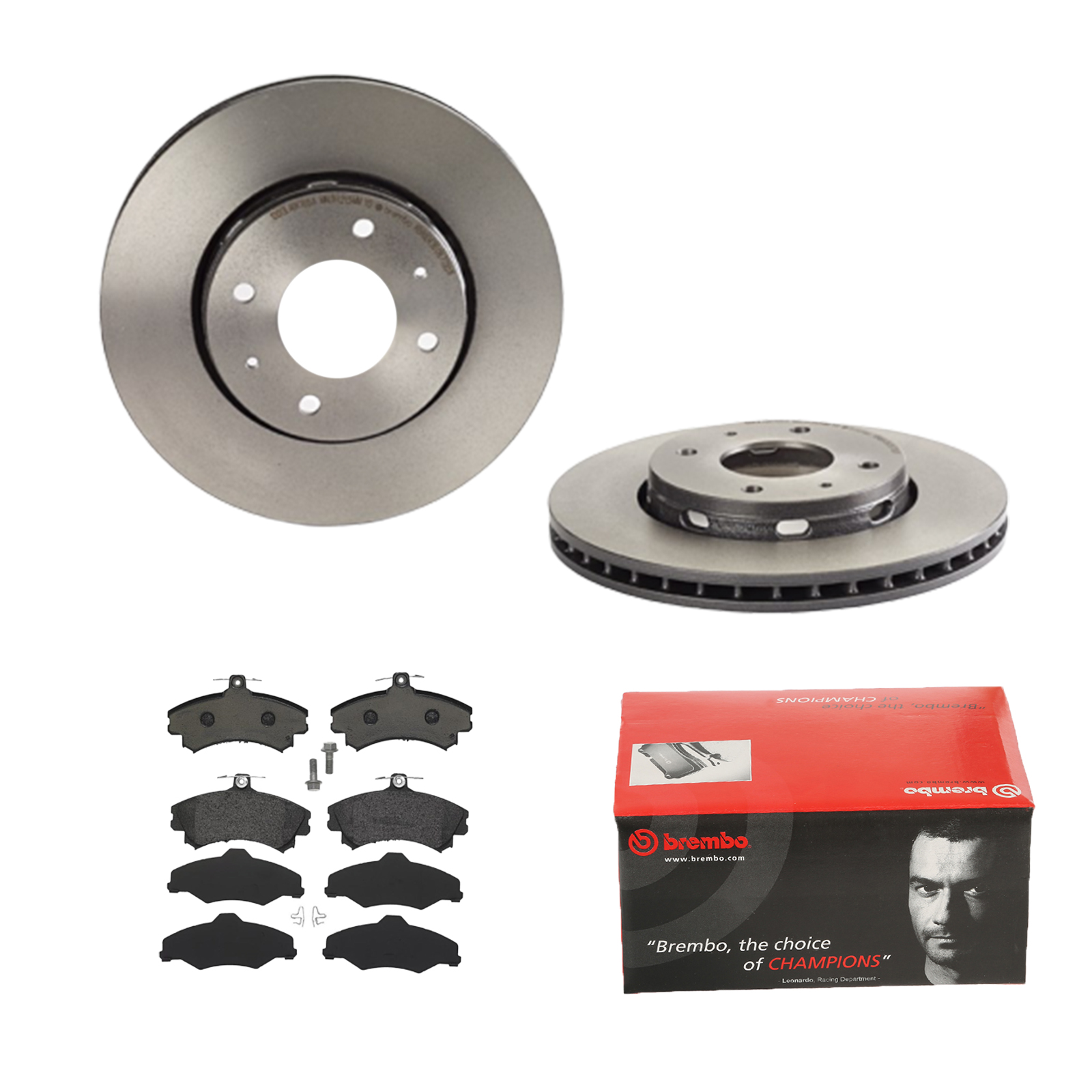 BREMBO Bremsensatz, Scheibenbremse ijdtidfqv8 Vorderachse Innenbelüftet 281mm 24mm für VOLVO MITSUBISHI PROTON