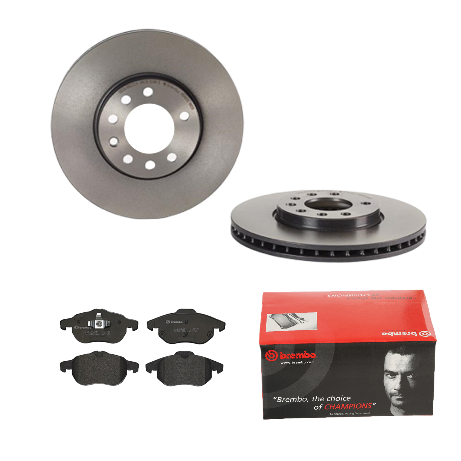 BREMBO Bremsensatz, Scheibenbremse ijdtidg1d6 Vorderachse Innenbelüftet 285mm 25mm für OPEL SAAB FIAT VAUXHALL GENERAL MOTORS CADILLAC