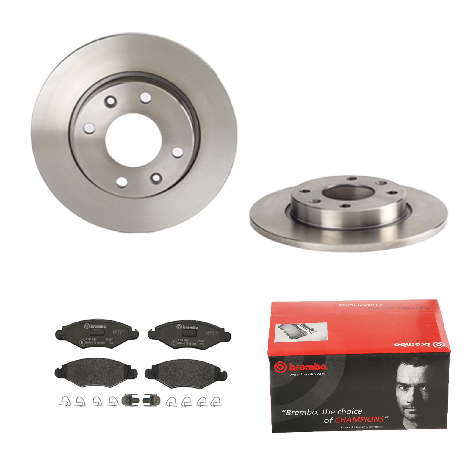 BREMBO Bremsensatz, Scheibenbremse ijdtidg710 Hinterachse Voll 247mm 10mm für CITROËN PEUGEOT NAZA