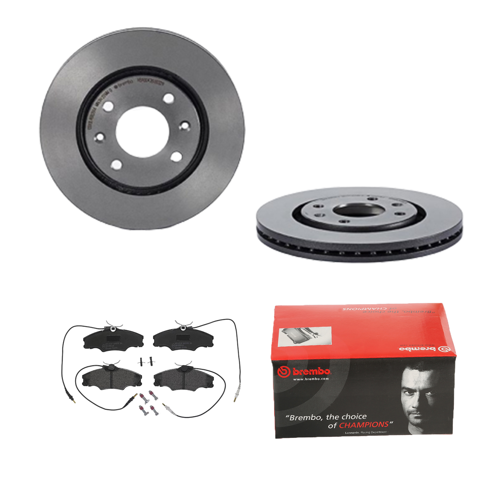 BREMBO Bremsensatz, Scheibenbremse ijdtidg978 Vorderachse Innenbelüftet 260mm 24mm für CITROËN PEUGEOT