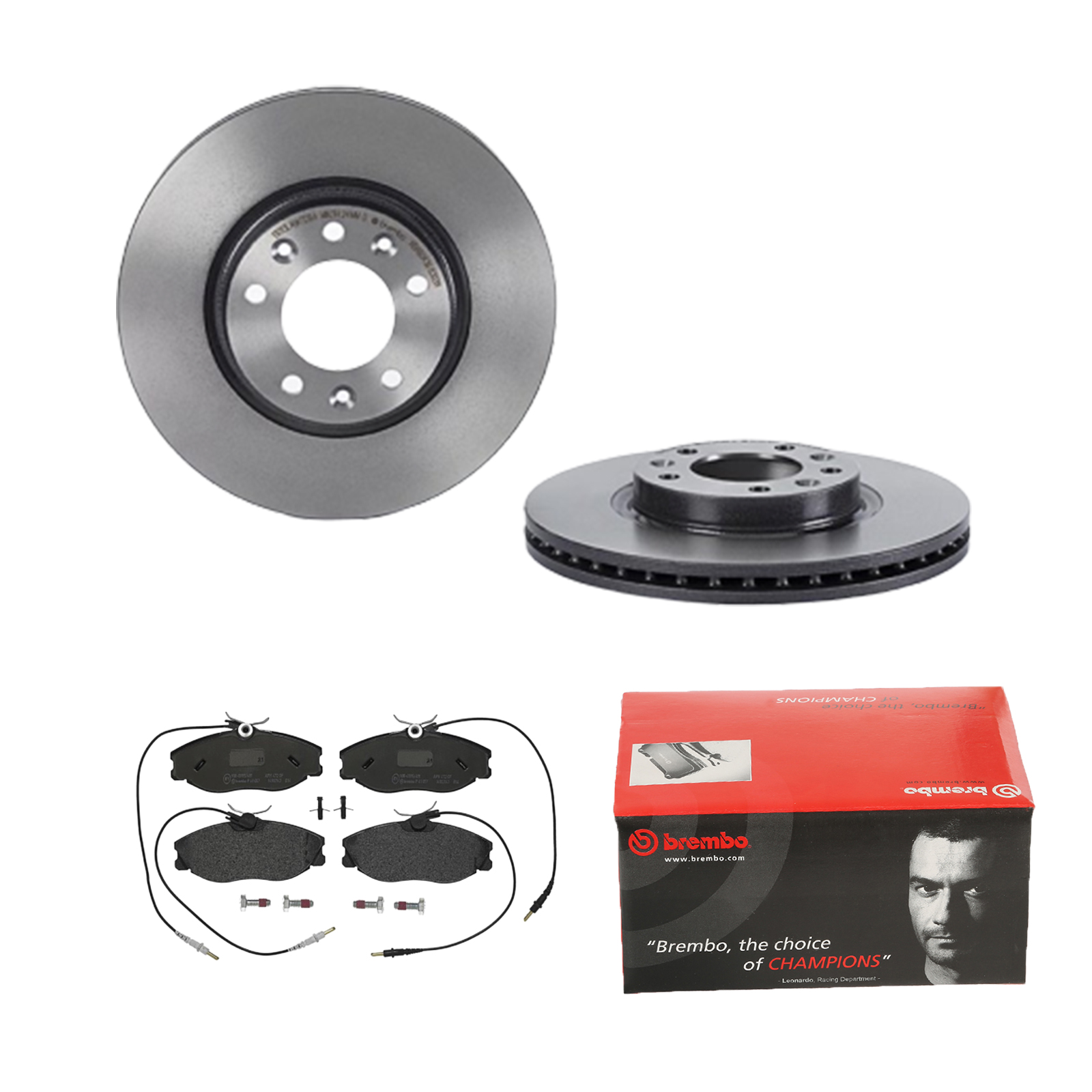 BREMBO Bremsensatz, Scheibenbremse ijdtidga74 Vorderachse Innenbelüftet 283mm 26mm für PEUGEOT CITROËN